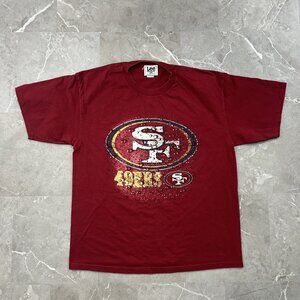 Vintage San Francisco 49ers Shirt Mens XL Short Sleeve Graphic Tee Lee Sport